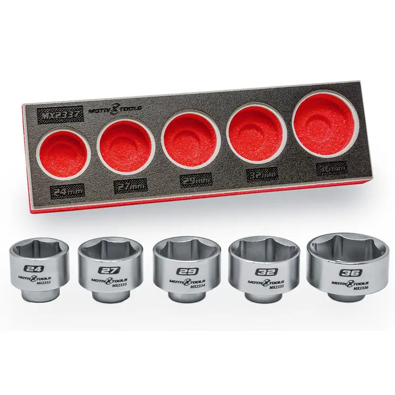 5Pc Low Profile Oil Filter Socket Set 1