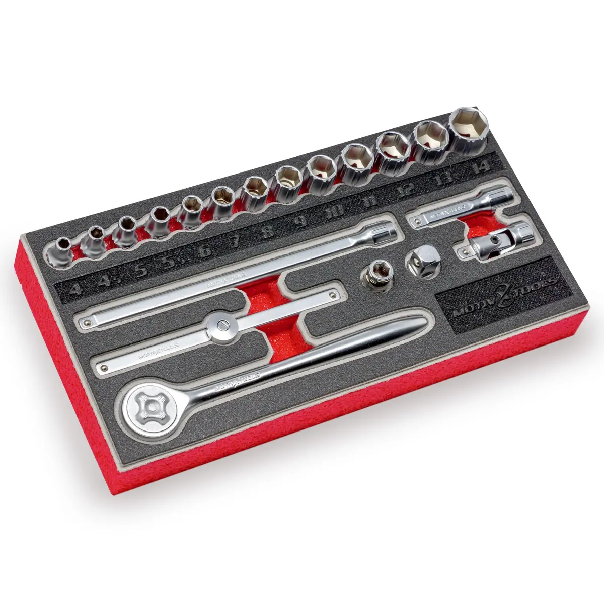1/4" Drive Metric Socket And Ratchet Set - 20 Pc 1