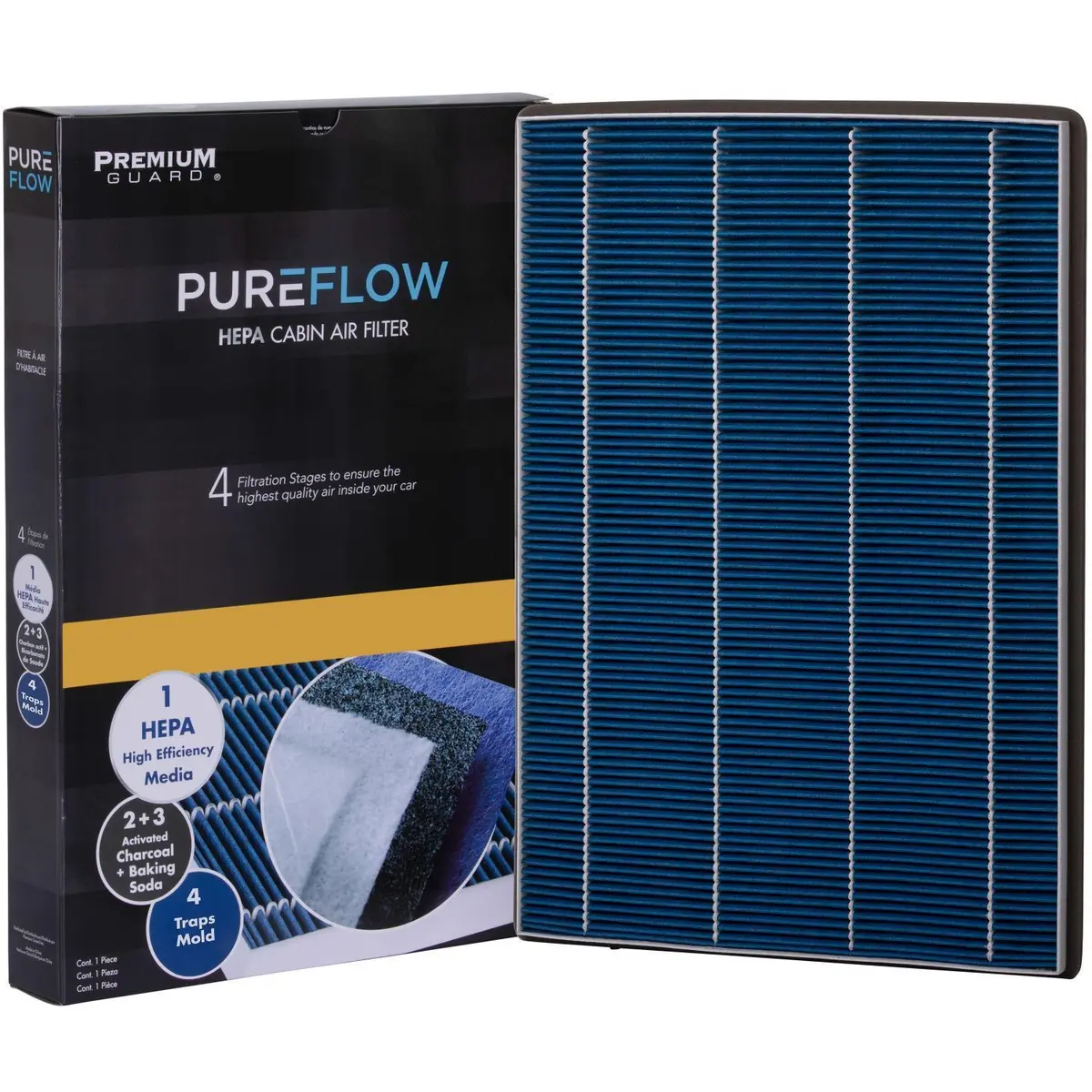 Pureflow 2025 Mercedes-Benz Eqs 450+ Suv Cabin Air Filter With Hepa And Antibacterial Technology, Pc99878hx 2