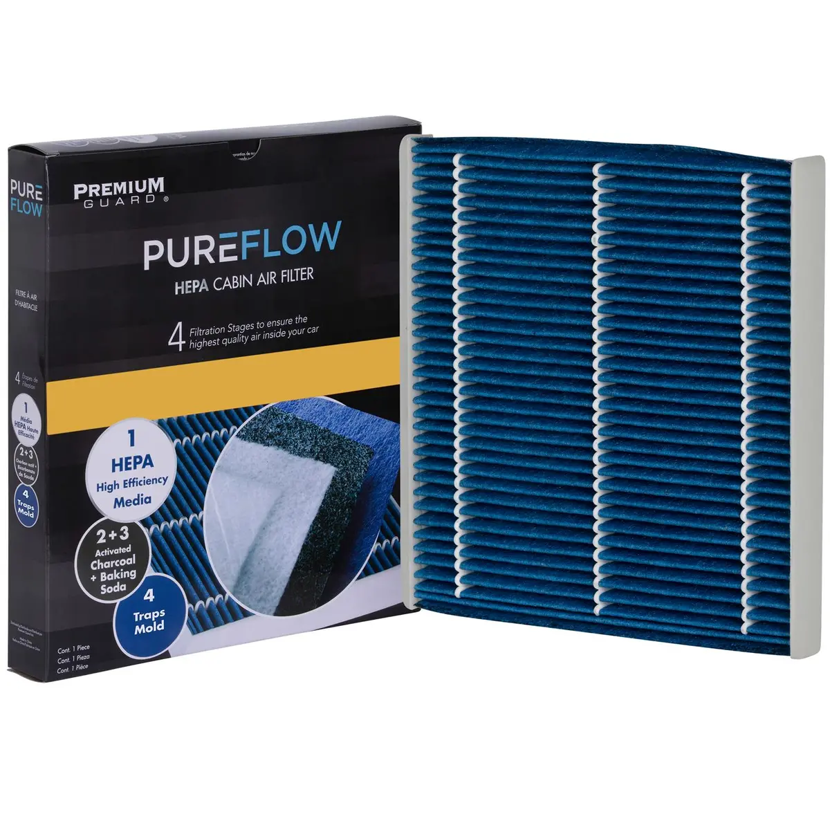 Pureflow 2005 Mitsubishi Galant Cabin Air Filter With Hepa And Antibacterial Technology, Pc5516hx 2