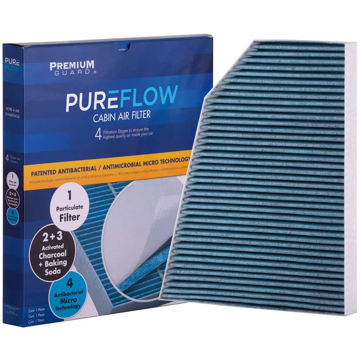 Pureflow 2017 Tesla X Cabin Air Filter With Antibacterial Technology, Pc99459x 2