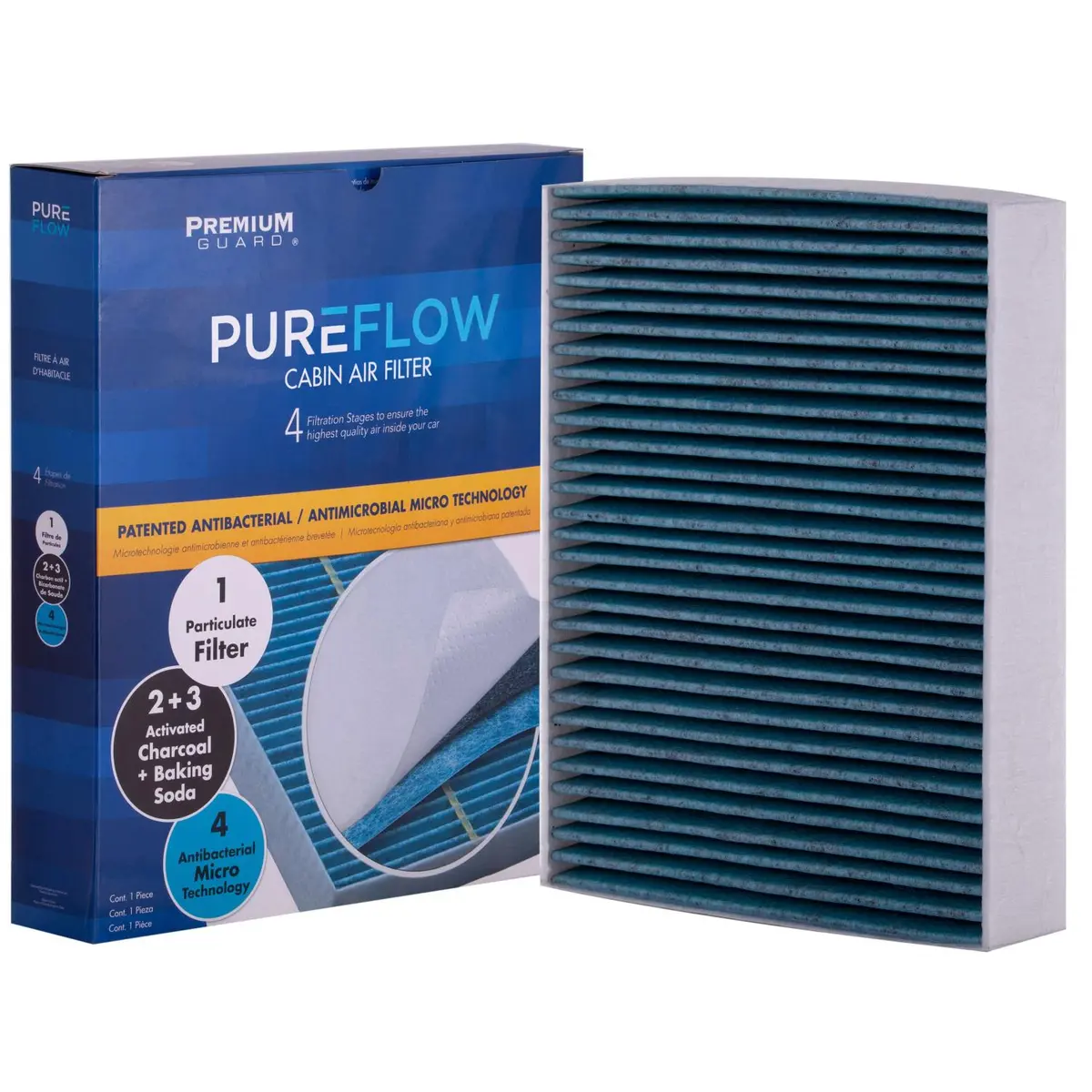 Pureflow 2025 Porsche 718 Boxster Cabin Air Filter With Antibacterial Technology, Pc4255x 1