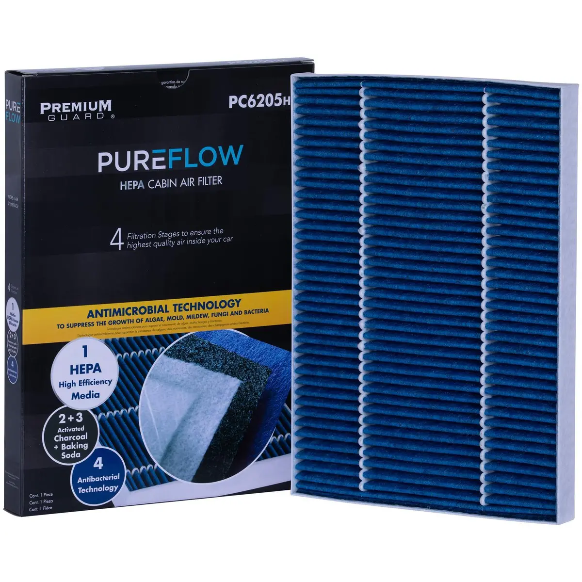 Pureflow 2016 Gmc Acadia Cabin Air Filter With Hepa And Antibacterial Technology, Pc6205hx 1