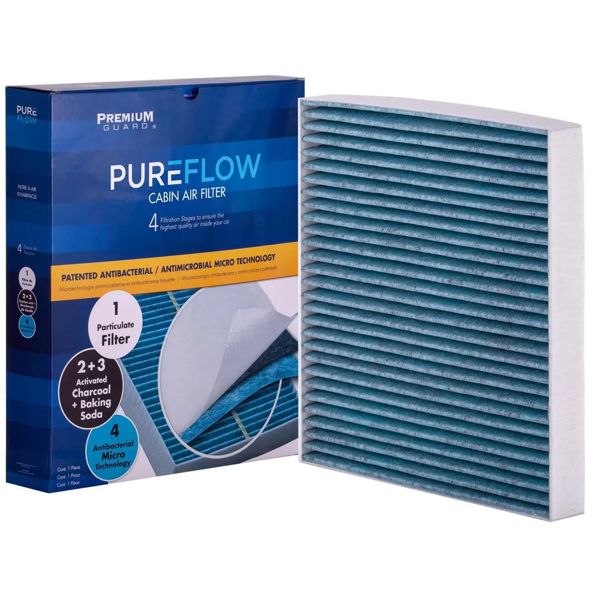Pureflow 2018 Volkswagen Crafter Van Cabin Air Filter With Antibacterial Technology, Pc99204x 2