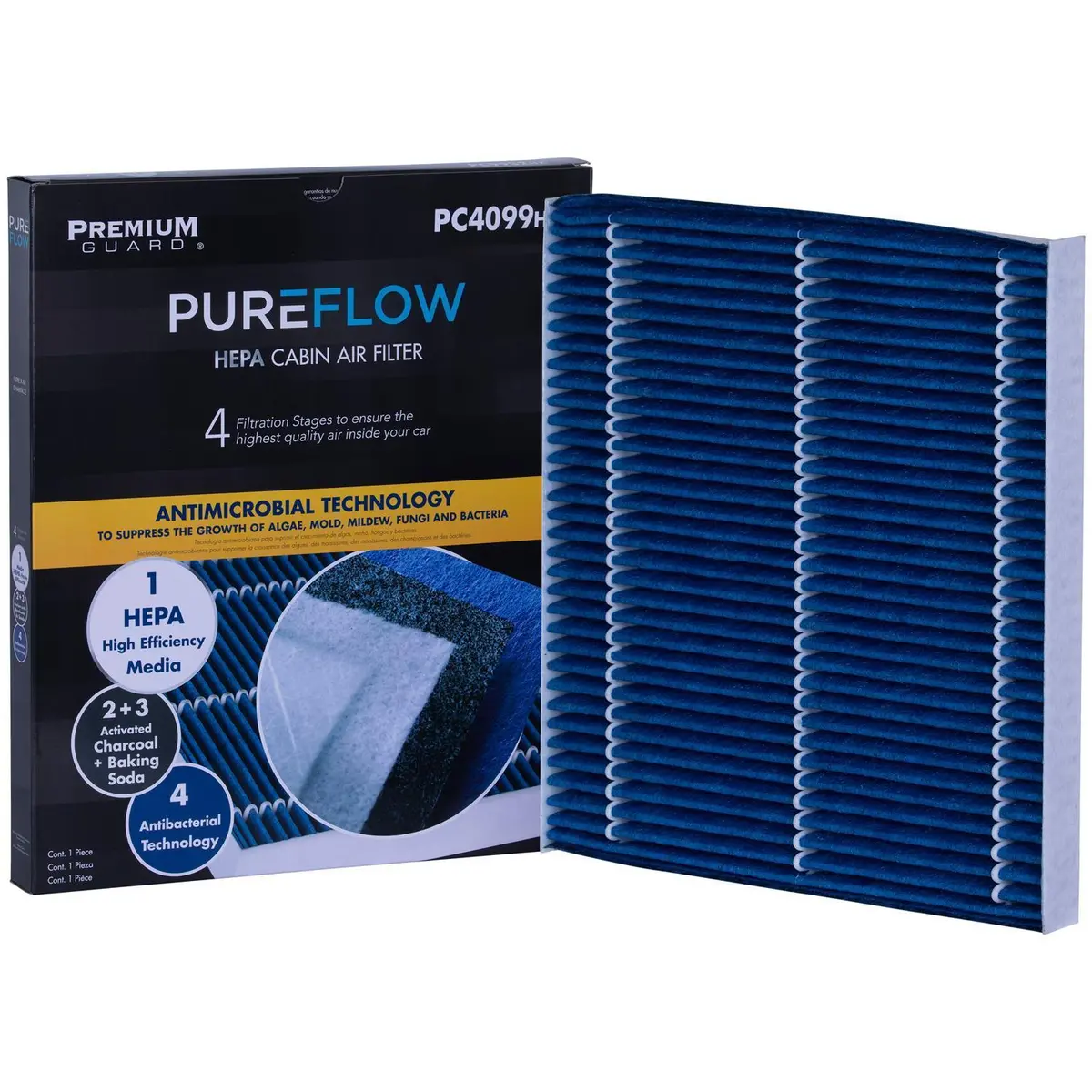 Pureflow 2024 Nissan Z Cabin Air Filter With Hepa And Antibacterial Technology, Pc4099hx 1
