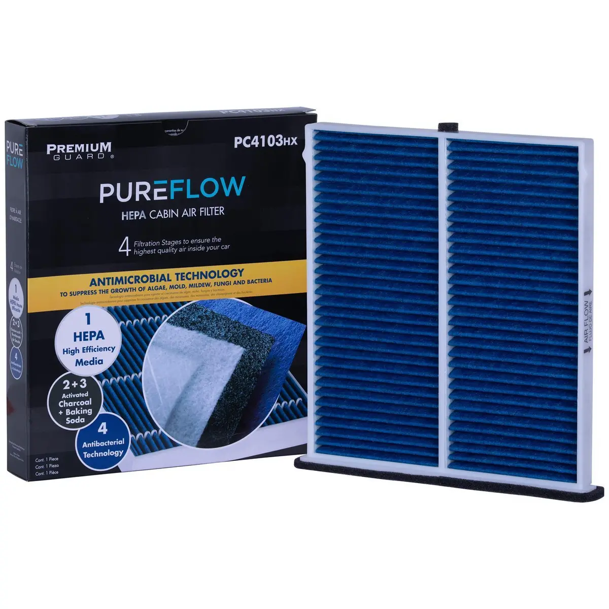 Pureflow 2020 Mazda 2 Cabin Air Filter With Hepa And Antibacterial Technology, Pc4103hx 1