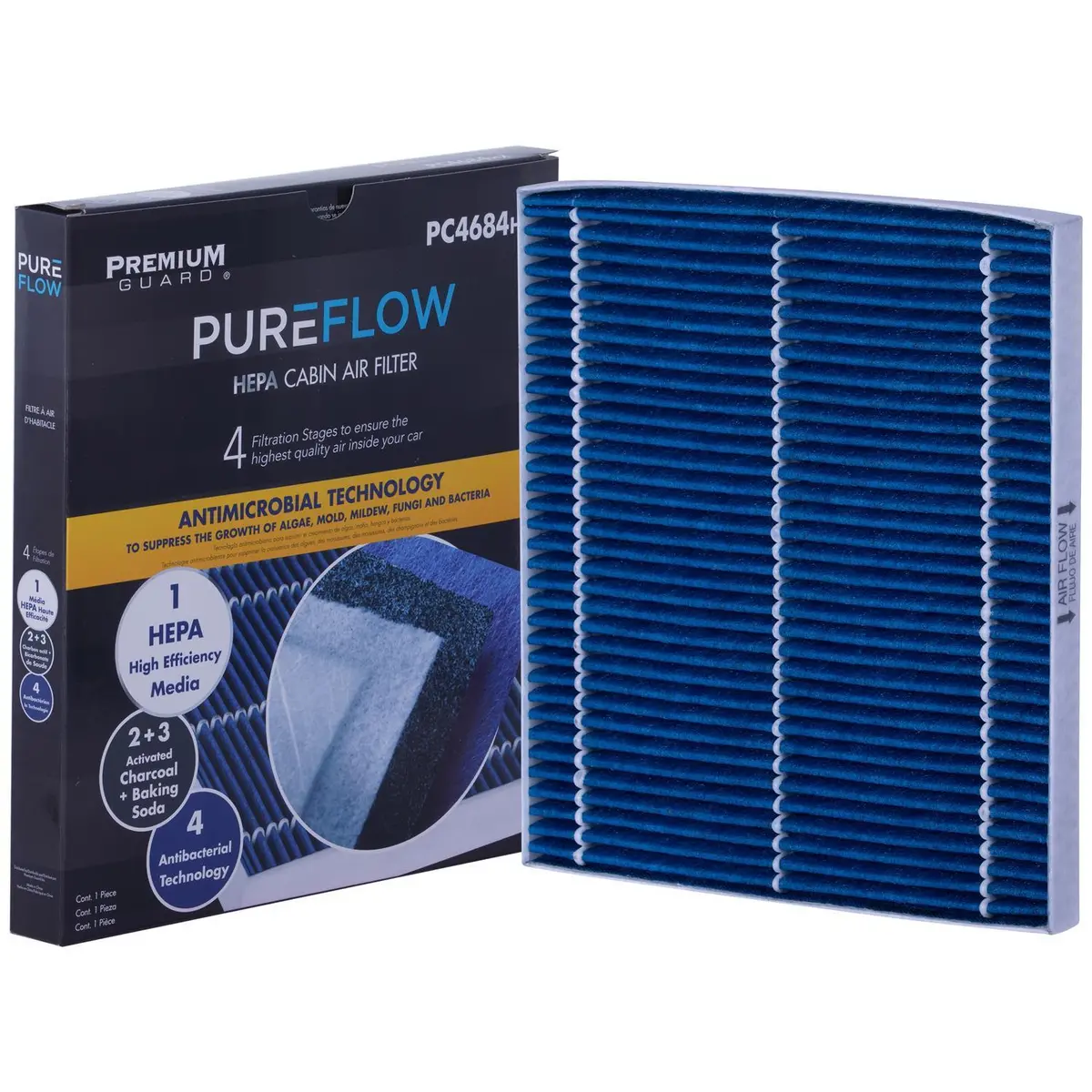 Pureflow 2017 Hyundai Accent Cabin Air Filter With Hepa And Antibacterial Technology, Pc4684hx 1