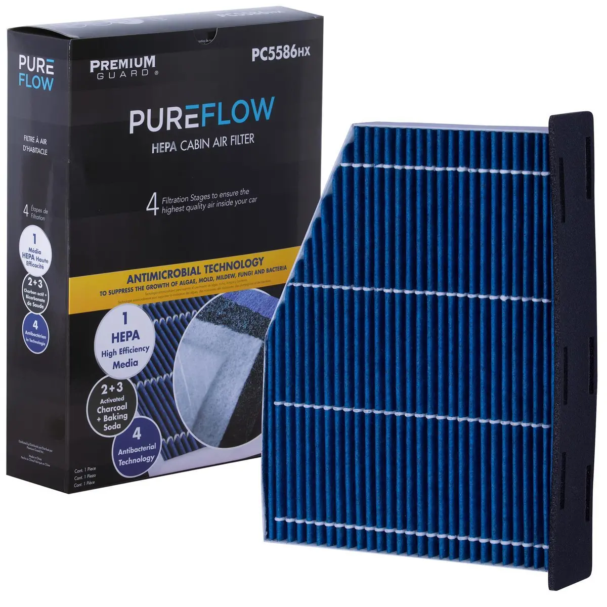 Pureflow 2015 Audi Tts Quattro Cabin Air Filter With Hepa And Antibacterial Technology, Pc5586hx 1
