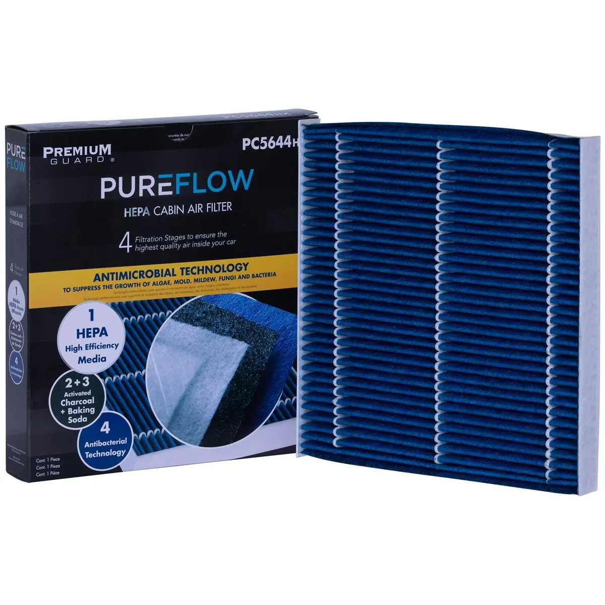 Pureflow 2023 Toyota Tacoma Cabin Air Filter With Hepa And Antibacterial Technology, Pc5644hx 1