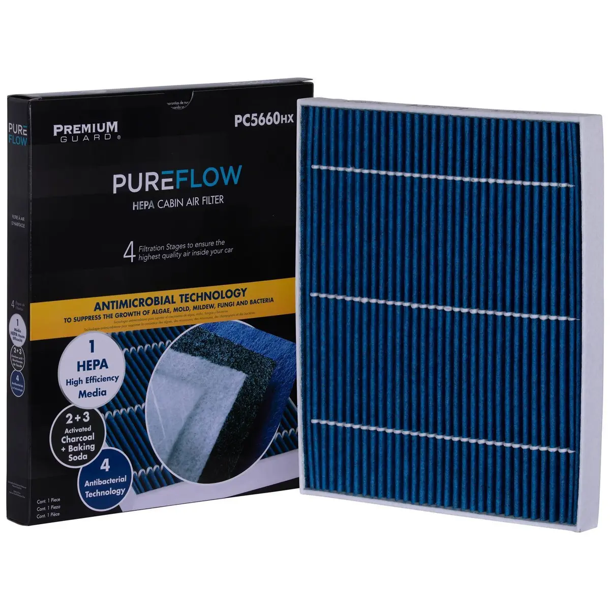 Pureflow 2013 Hyundai Elantra Coupe Cabin Air Filter With Hepa And Antibacterial Technology, Pc5660hx 1
