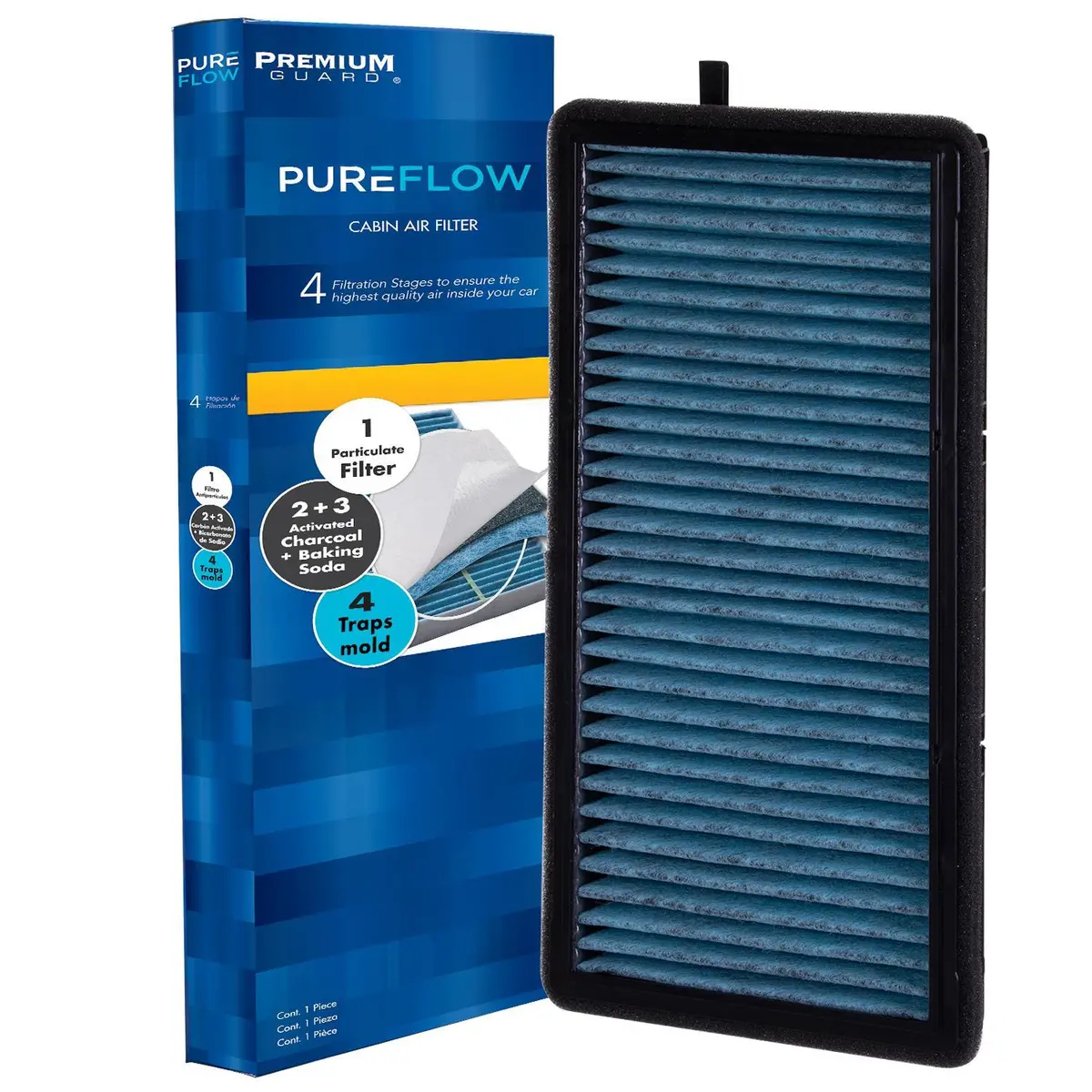 Pureflow 1998 Bmw 328I Cabin Air Filter With Antibacterial Technology, Pc5664x 2