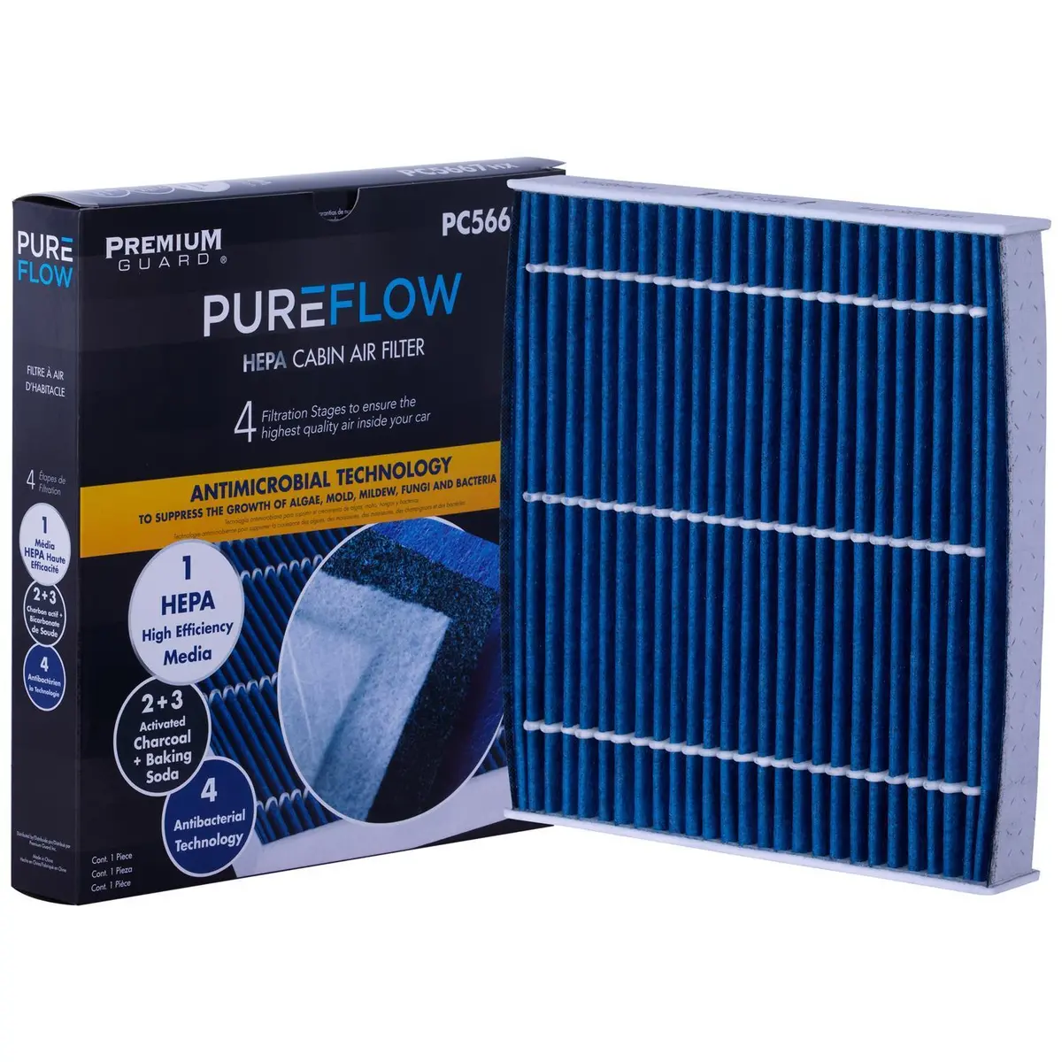 Pureflow 2026 Land Rover Range Rover Sport Cabin Air Filter With Hepa And Antibacterial Technology, Pc5667hx 1