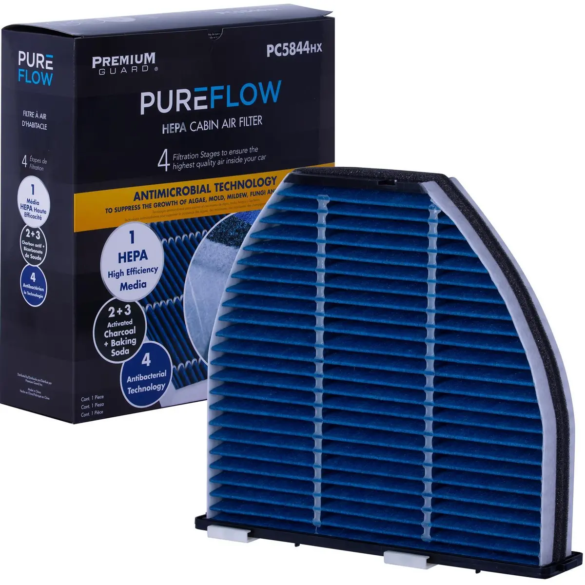 Pureflow 2009 Mercedes-Benz C280 Cabin Air Filter With Hepa And Antibacterial Technology, Pc5844hx 1