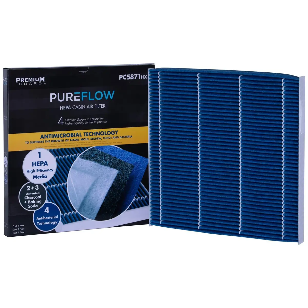 Pureflow 2017 Nissan Quest Cabin Air Filter With Hepa And Antibacterial Technology, Pc5871hx 1