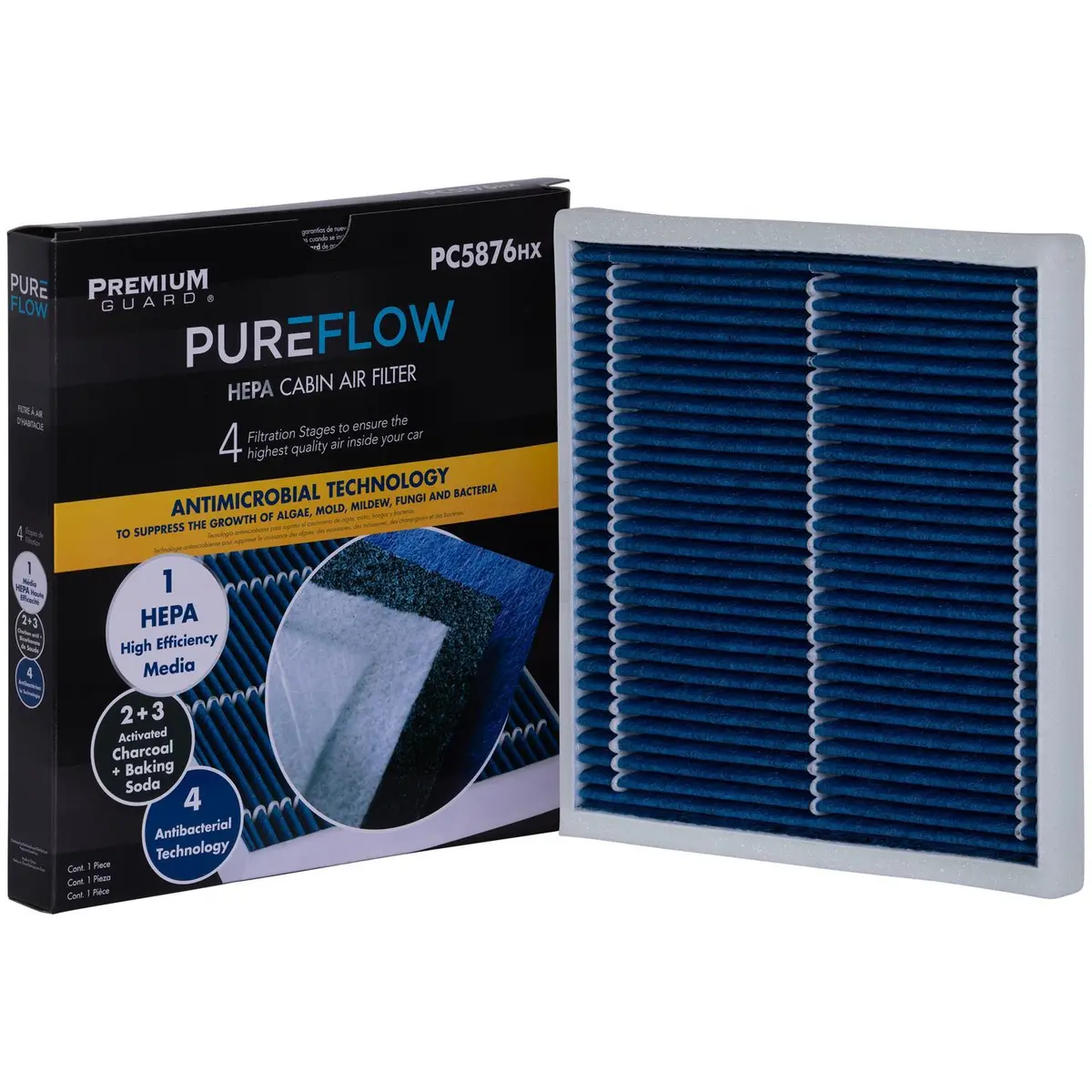 Pureflow 2009 Lincoln Mkz Cabin Air Filter With Hepa And Antibacterial Technology, Pc5876hx 1