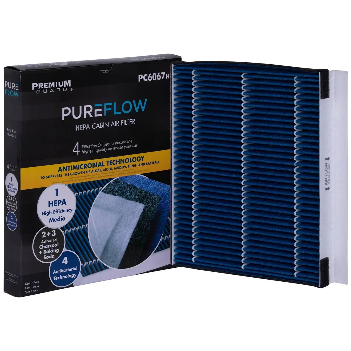 Pureflow 2023 Genesis Gv80 Cabin Air Filter With Hepa And Antibacterial Technology, Pc6067hx 1