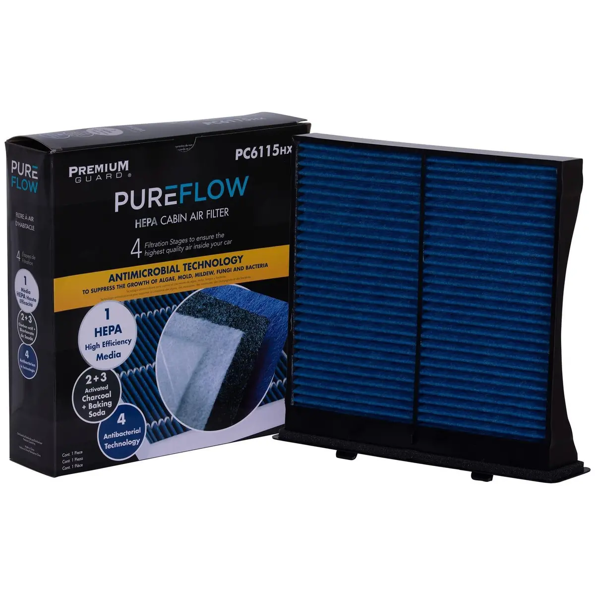 Pureflow 2011 Subaru Impreza Cabin Air Filter With Hepa And Antibacterial Technology, Pc6115hx 1