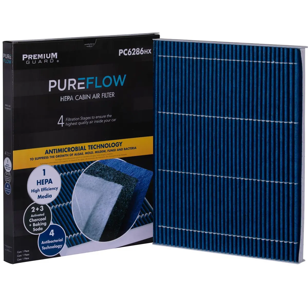 Pureflow 2013 Ford Fusion Cabin Air Filter With Hepa And Antibacterial Technology, Pc6286hx 1