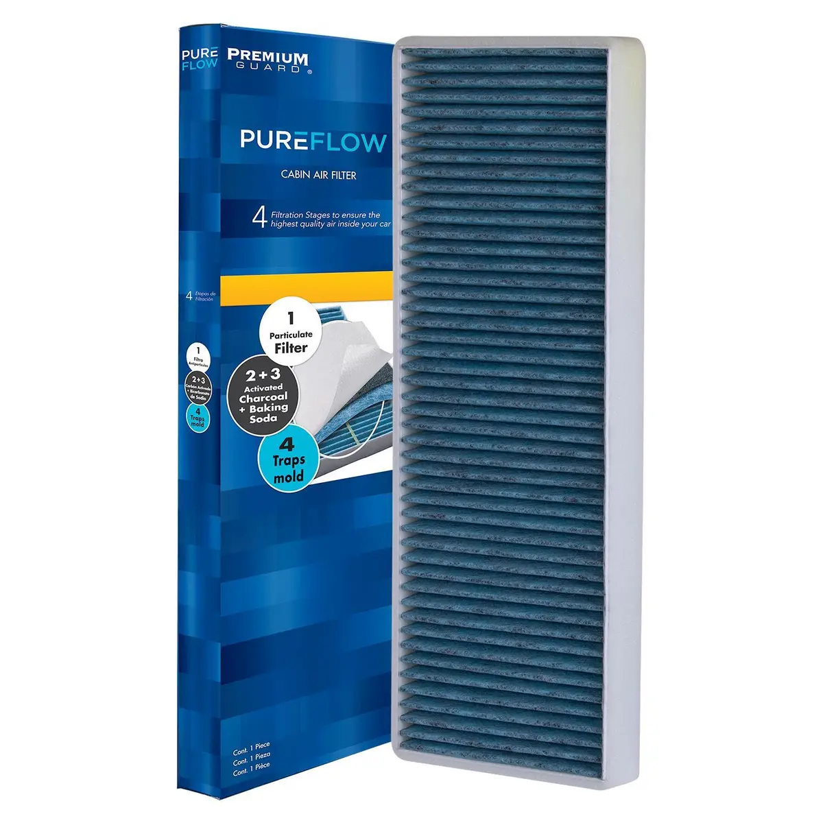 Pureflow 1999 Audi A4 Cabin Air Filter With Antibacterial Technology, Pc8906x 2
