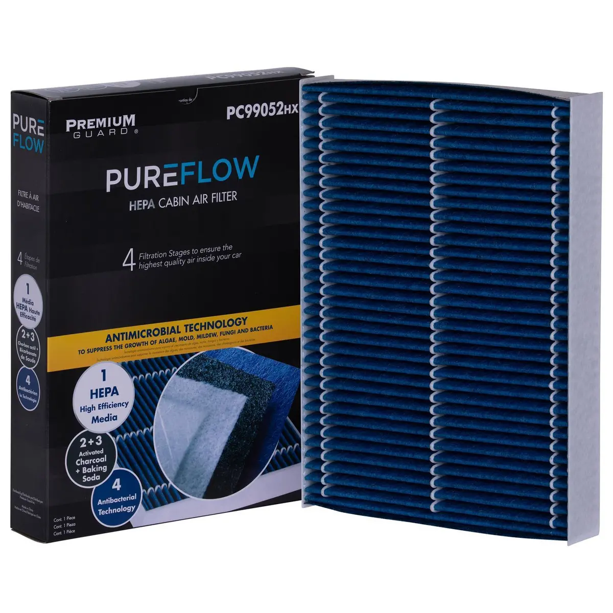 Pureflow 2018 Nissan Rogue Sport Cabin Air Filter With Hepa And Antibacterial Technology, Pc99052hx 1