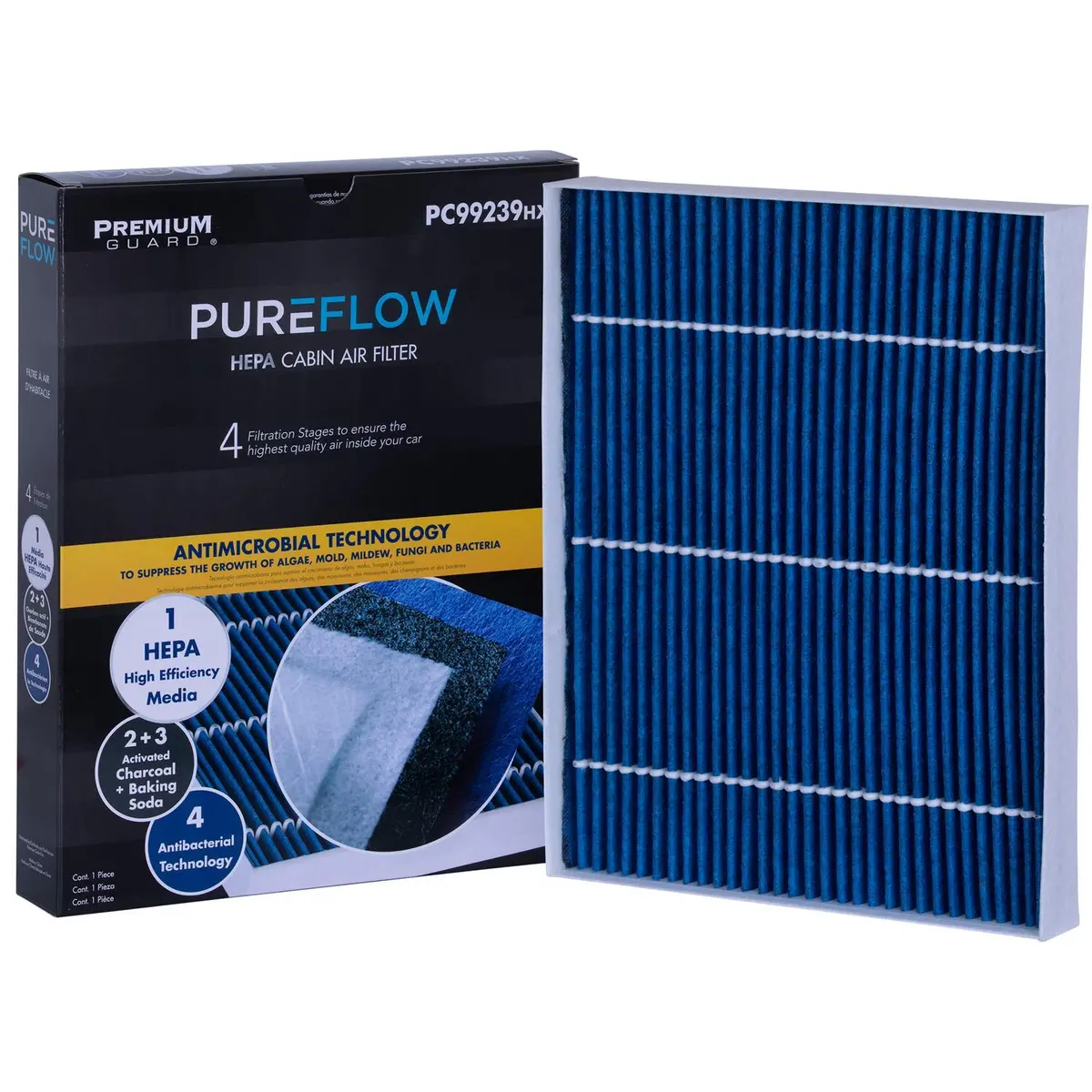 Pureflow 2022 Hyundai Accent Cabin Air Filter With Hepa And Antibacterial Technology, Pc99239hx 1