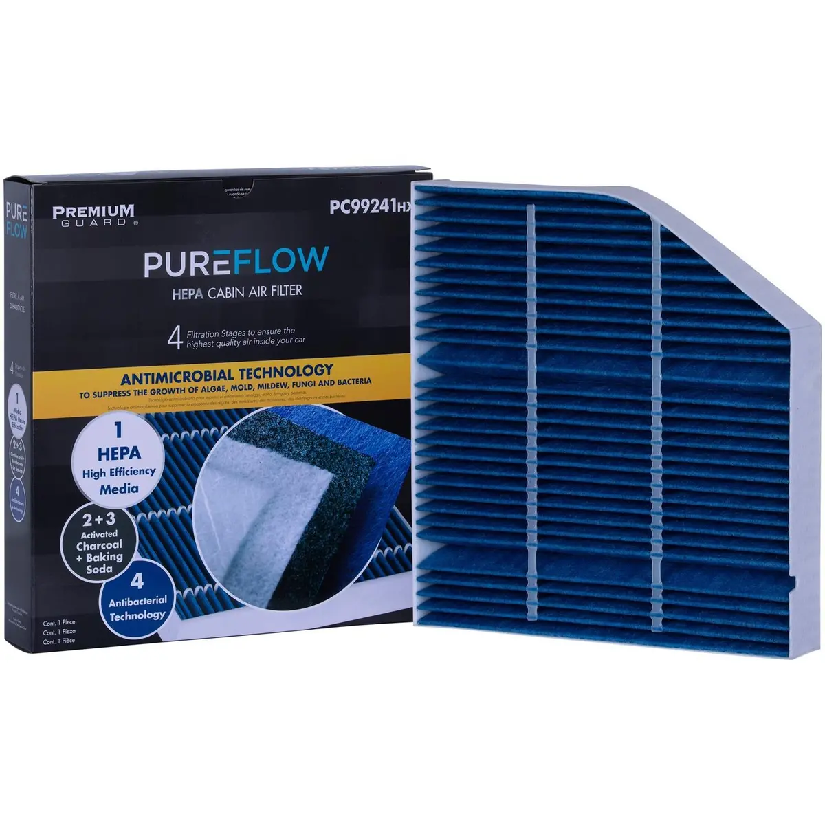 Pureflow 2020 Mercedes-Benz Glc63 Amg S Cabin Air Filter With Hepa And Antibacterial Technology, Pc99241hx 1