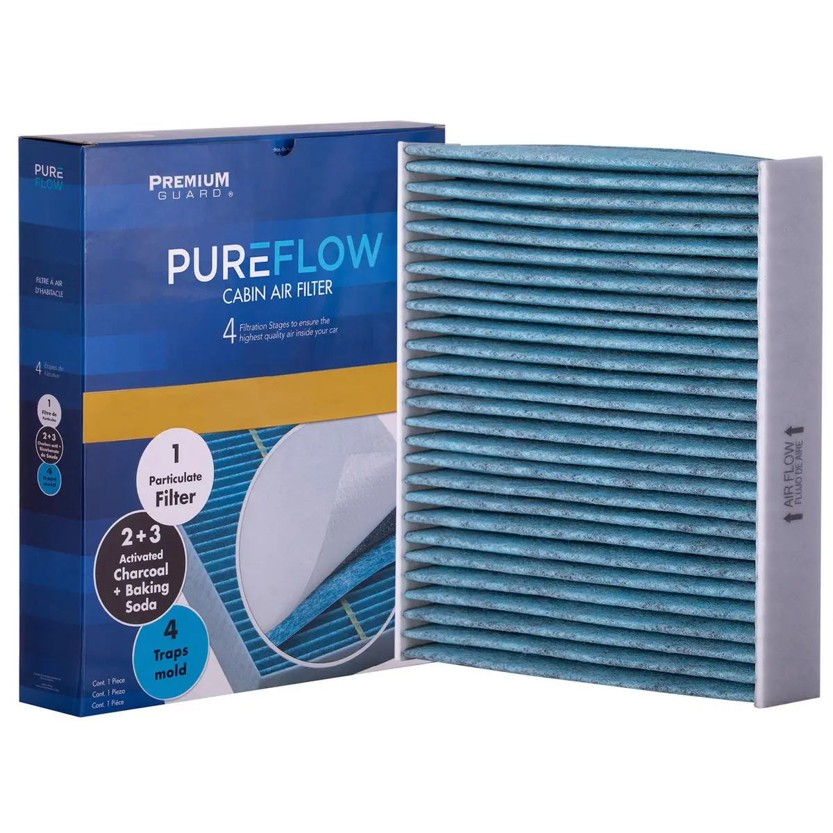 Pureflow 2021 Nissan V-Drive Cabin Air Filter With Antibacterial Technology, Pc99374x 2