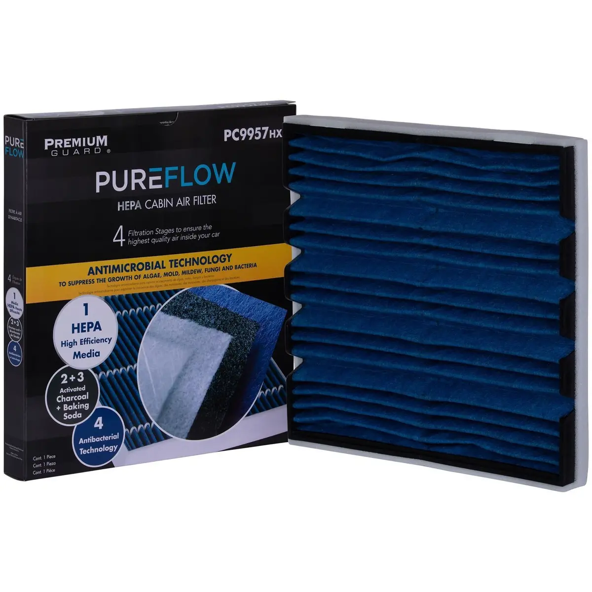 Pureflow 2016 Chevrolet Suburban Cabin Air Filter With Hepa And Antibacterial Technology, Pc9957hx 1
