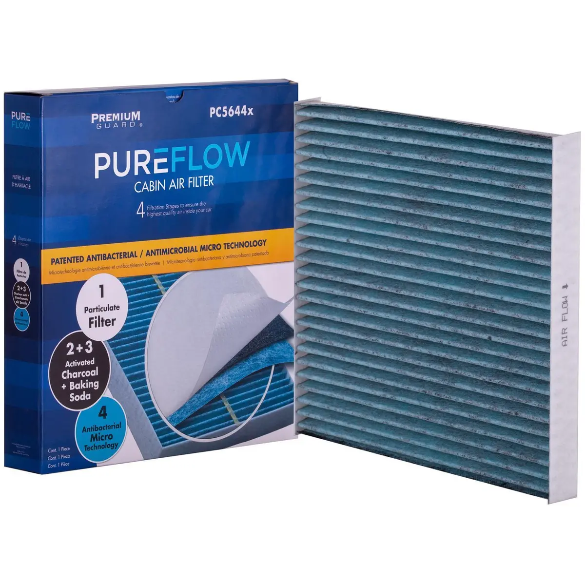 Pureflow 2008 Pontiac Vibe Cabin Air Filter With Antibacterial Technology, Pc5644x 2