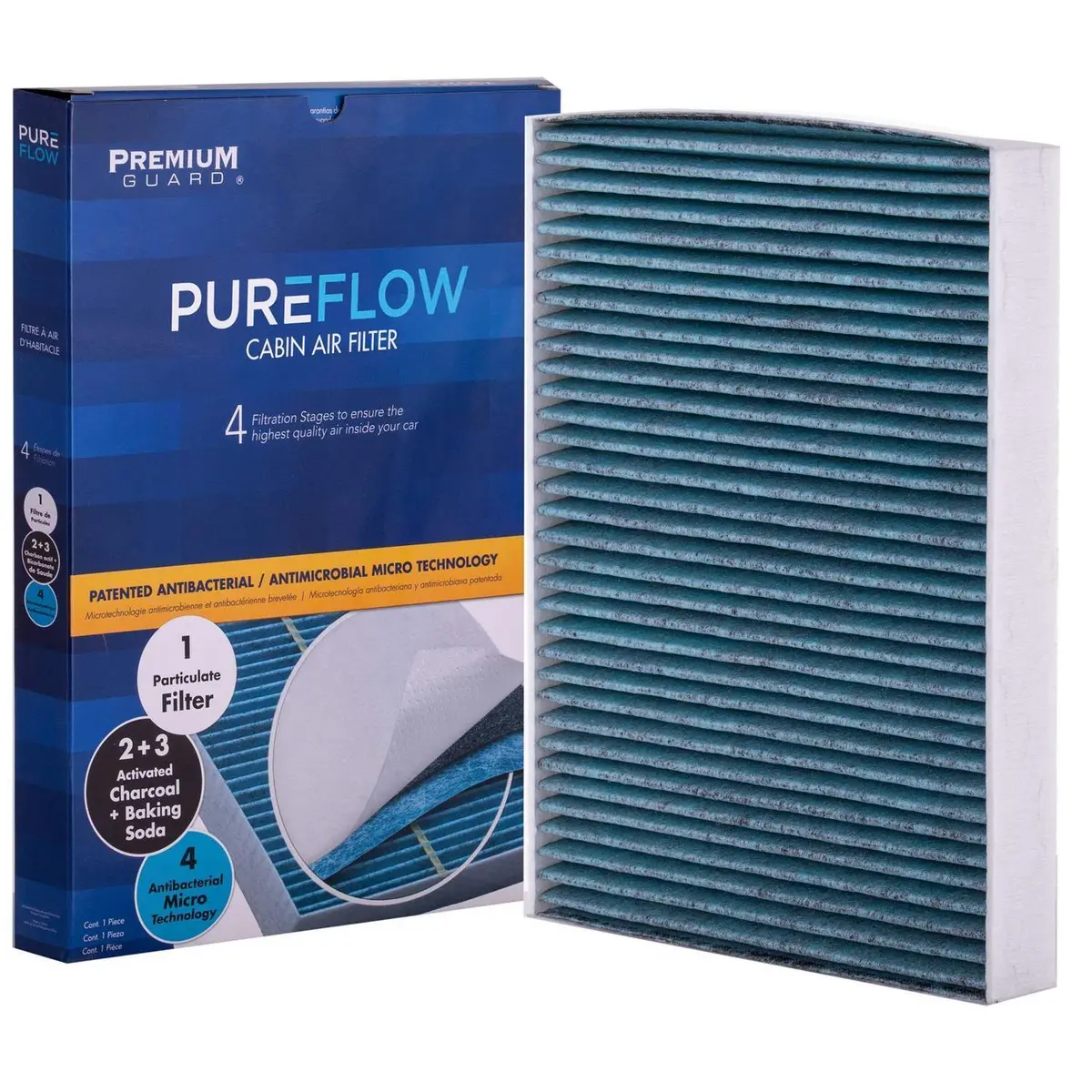 Pureflow 2012 Volkswagen Amarok Cabin Air Filter With Antibacterial Technology, Pc5762x 2