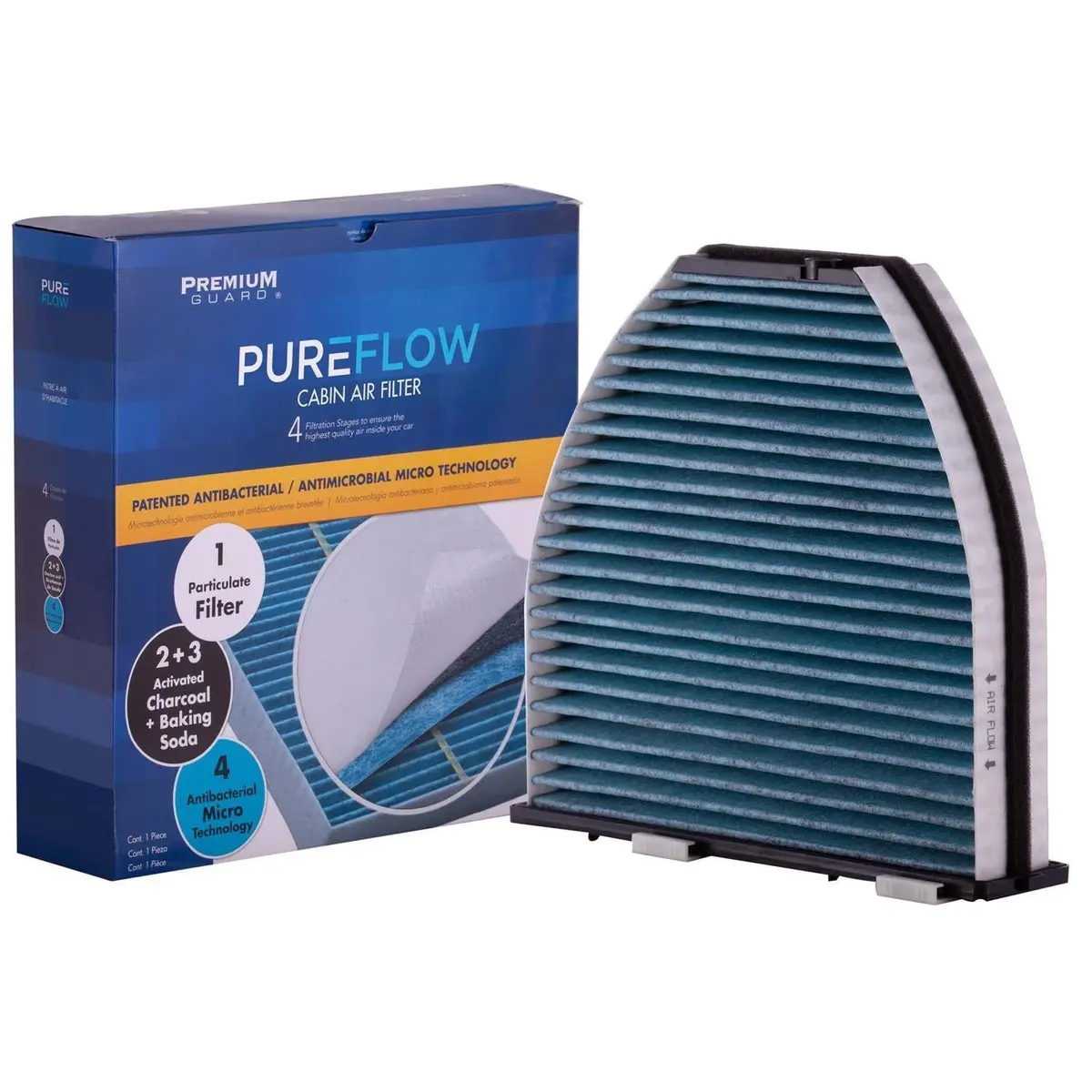 Pureflow 2021 Mercedes-Benz Amg Gt Black Series Cabin Air Filter With Antibacterial Technology, Pc5844x 2