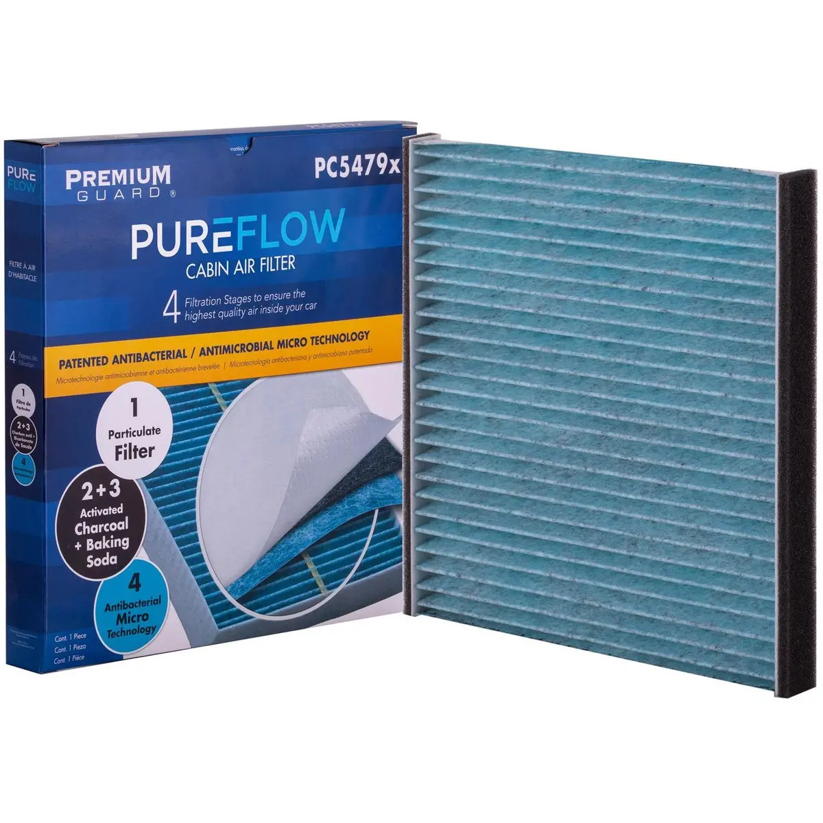 Pureflow 2000 Toyota Solara Cabin Air Filter With Antibacterial Technology, Pc5479x 2
