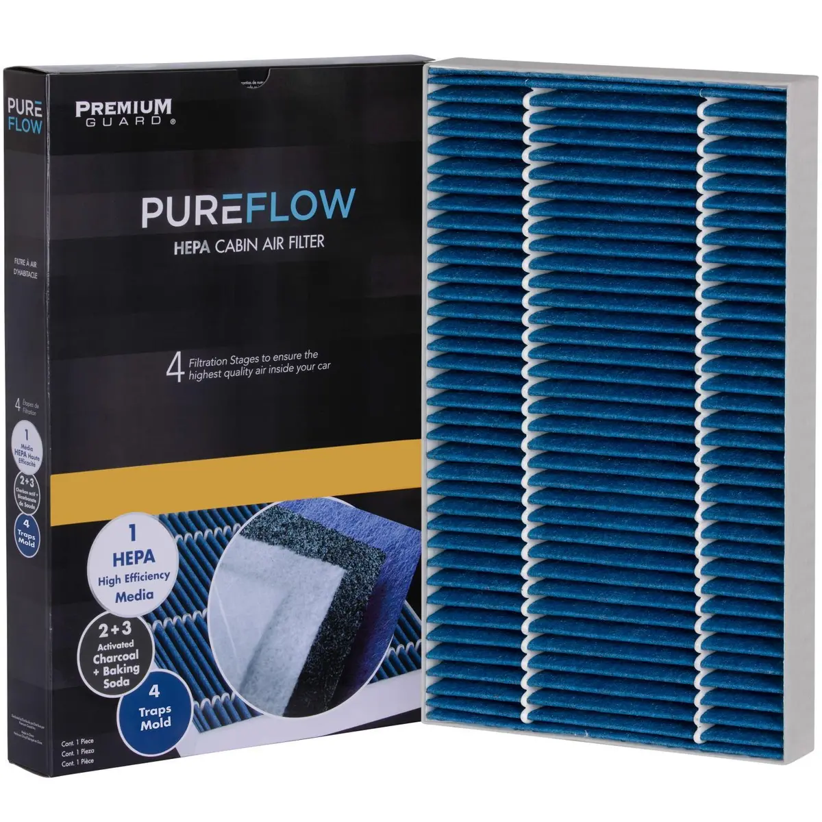 Pureflow 2027 Maserati Levante Cabin Air Filter With Hepa And Antibacterial Technology, Pc99302hx 2