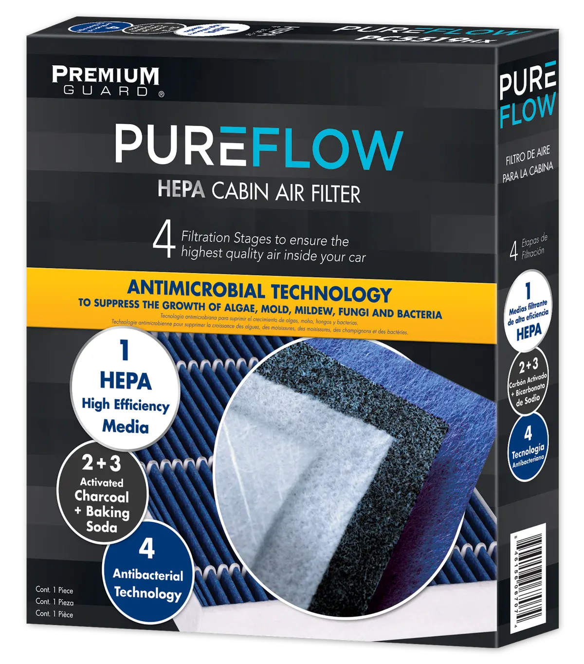Pureflow 2025 Audi E-Tron Gt Cabin Air Filter With Hepa And Antibacterial Technology, Pc99334hx 1