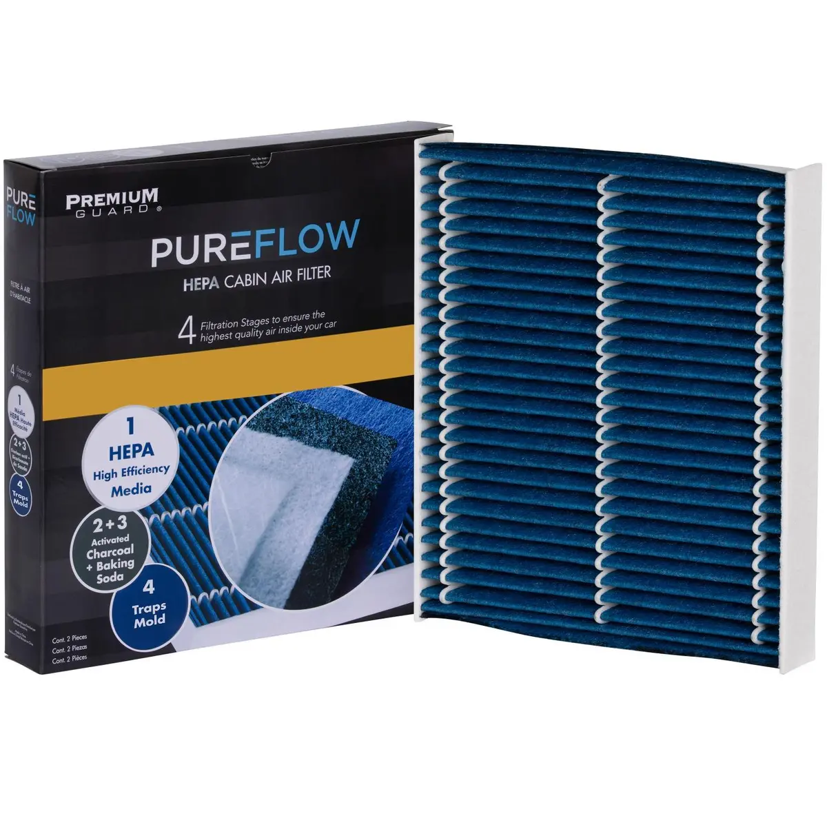 Pureflow 2021 Toyota Rav4 Cabin Air Filter With Hepa And Antibacterial Technology, Pc99456hx 2