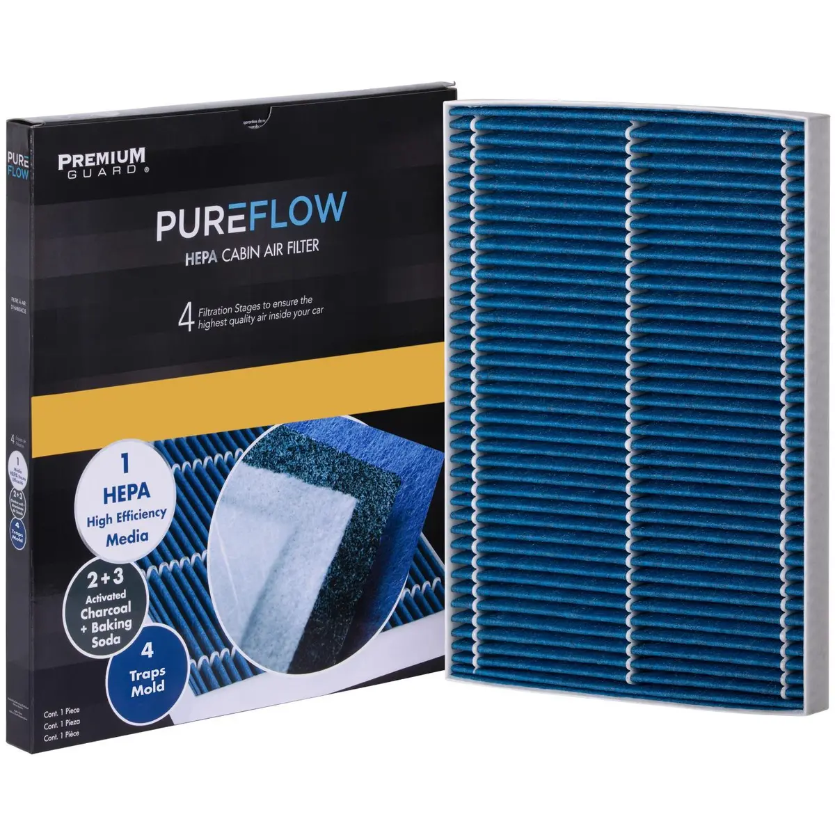 Pureflow 2021 Tesla S Cabin Air Filter With Hepa And Antibacterial Technology, Pc99476hx 2