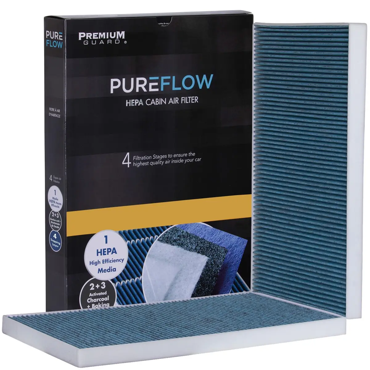 Pureflow 2017 Tesla X Cabin Air Filter With Hepa And Antibacterial Technology, Pc99607hx 2