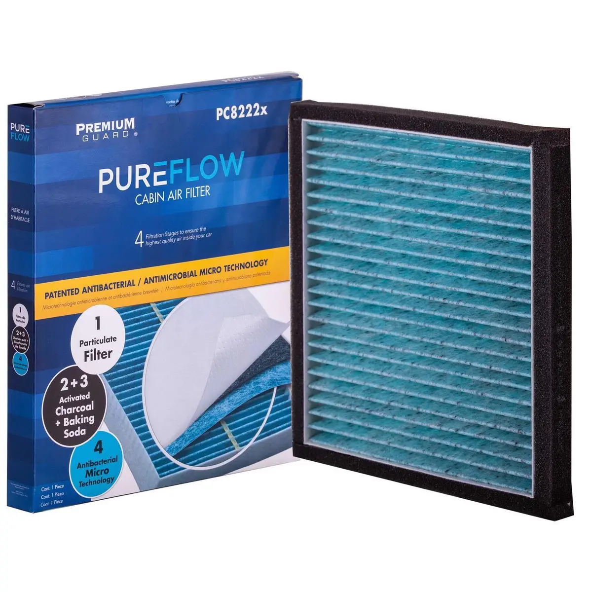 Pureflow 1999 Lexus Rx300 Cabin Air Filter With Antibacterial Technology, Pc8222x 2