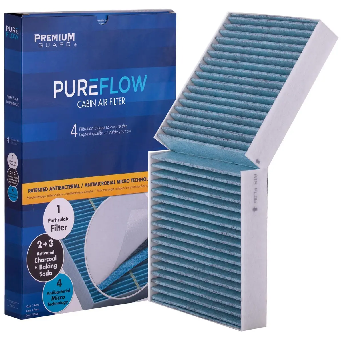 Pureflow 2018 Mercedes-Benz Slc43 Amg Cabin Air Filter With Antibacterial Technology, Pc9373x 2