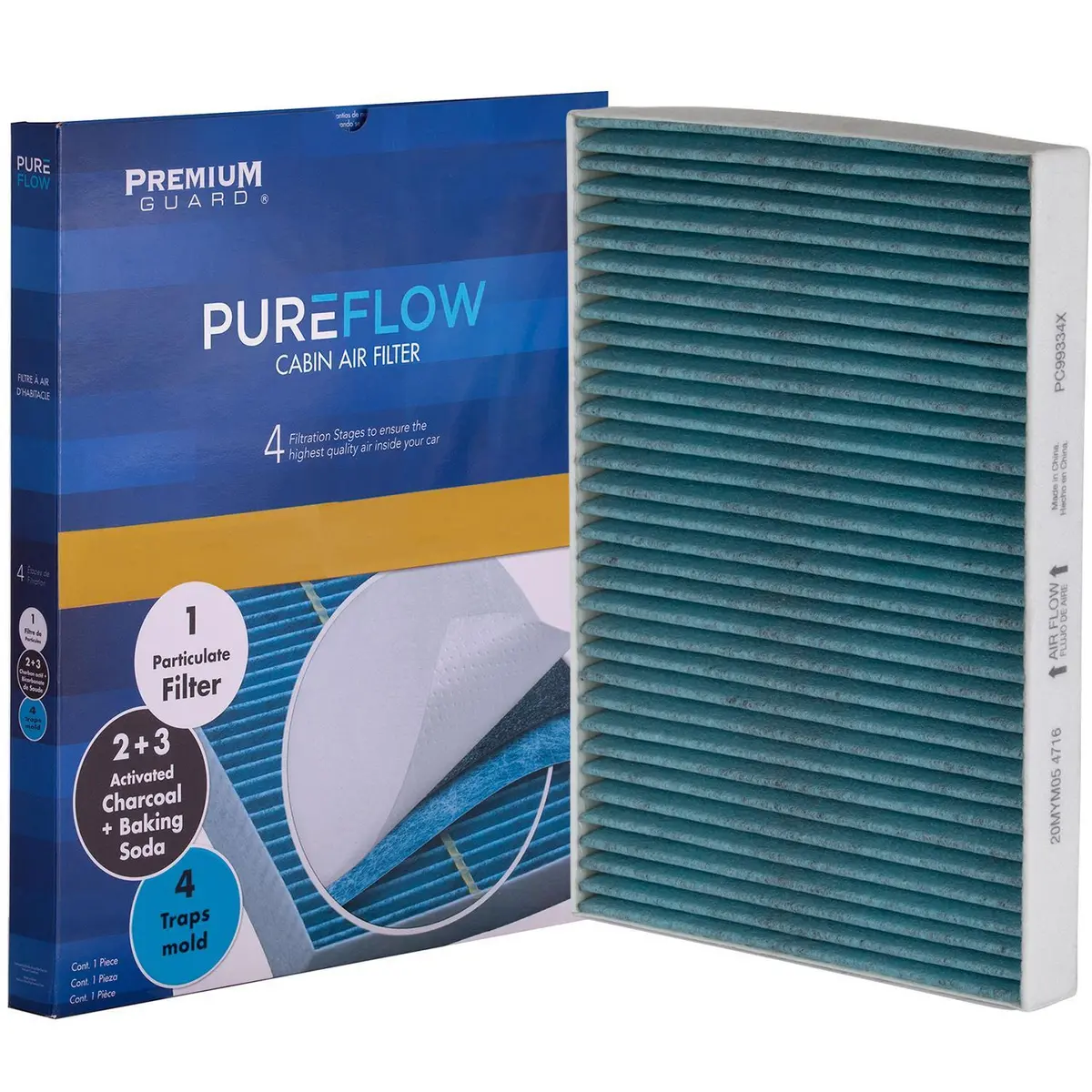 Pureflow 2023 Audi A5 Sportback Cabin Air Filter With Antibacterial Technology, Pc99334x 2