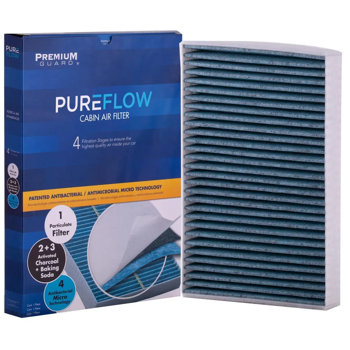 Pureflow 2012 Tesla S Cabin Air Filter With Antibacterial Technology, Pc99490x 2