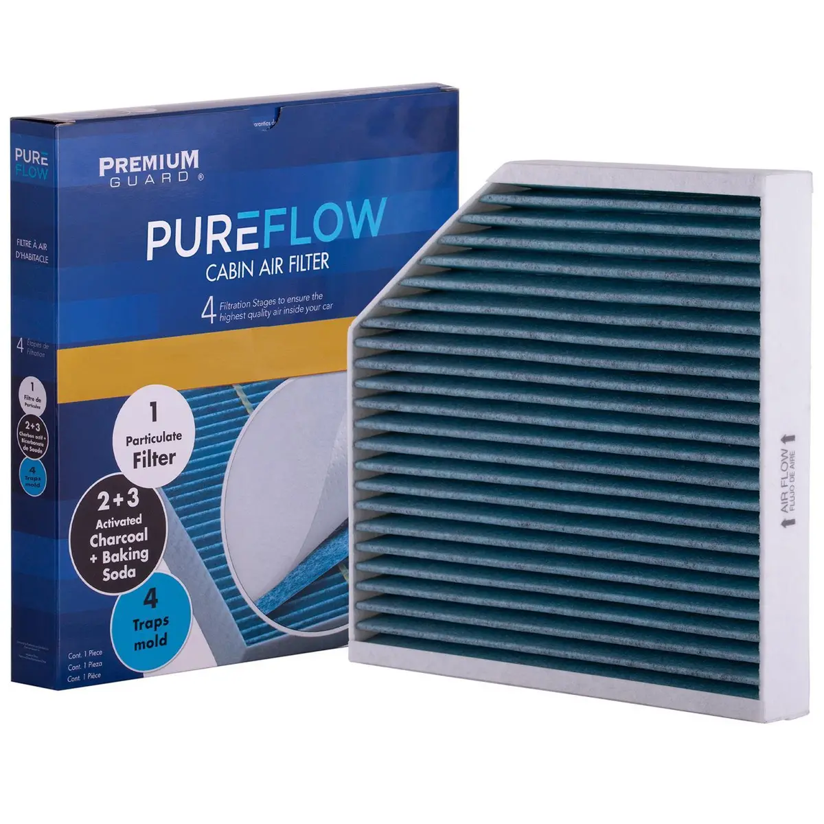 Pureflow 2012 Audi A6 Quattro Cabin Air Filter With Antibacterial Technology, Pc4439x 2