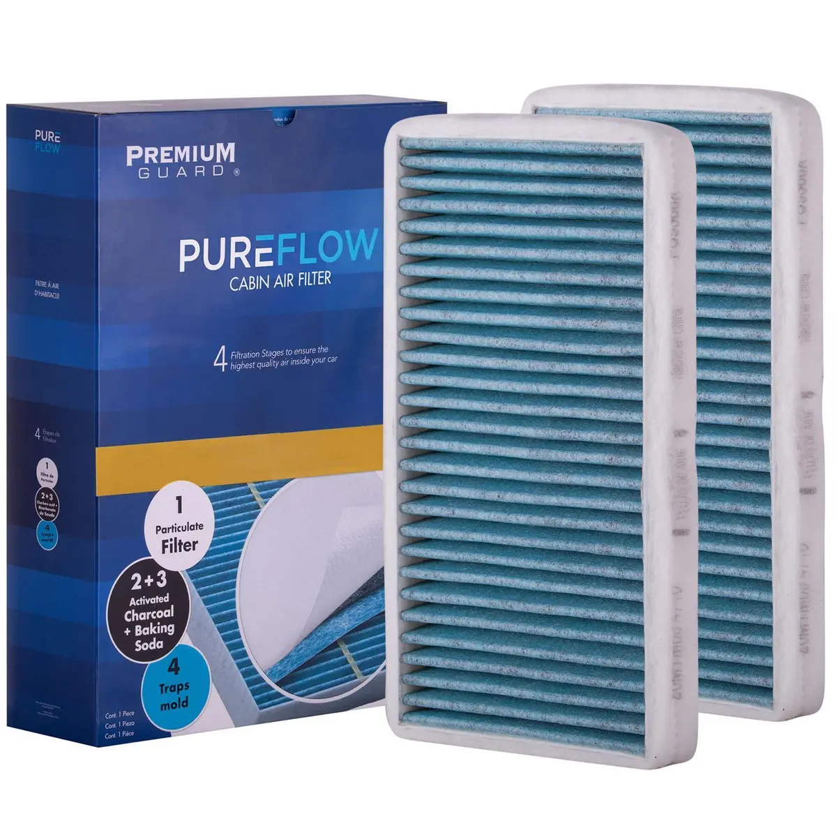 Pureflow 2000 Gmc Sierra 2500 Cabin Air Filter With Antibacterial Technology, Pc5388x 2