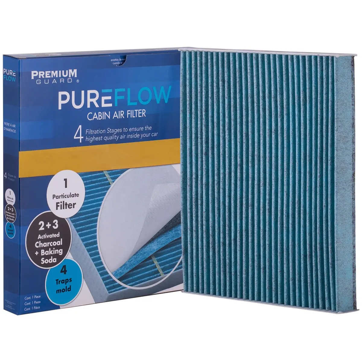 Pureflow 2003 Seat Leon Cabin Air Filter With Antibacterial Technology, Pc5661x 2