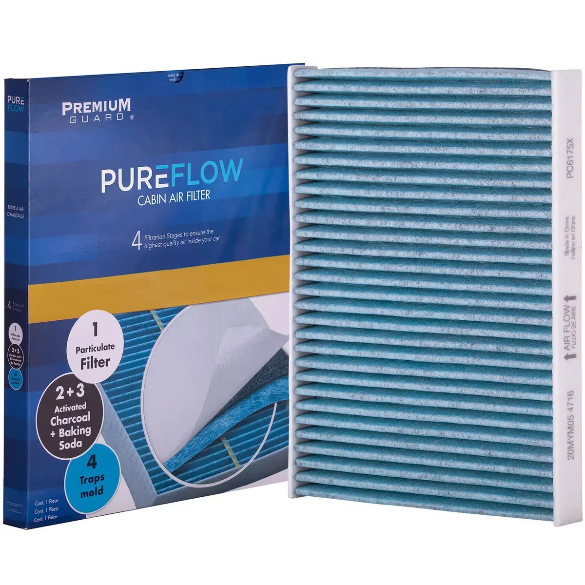 Pureflow 2016 Ford Figo Cabin Air Filter With Antibacterial Technology, Pc6175x 2