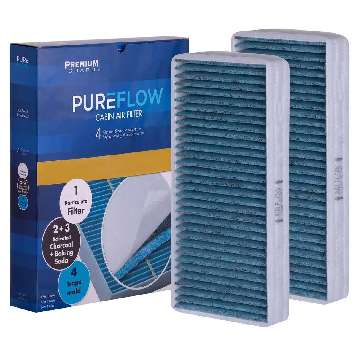 Pureflow 2006 Mercedes-Benz S55 Amg Cabin Air Filter With Antibacterial Technology, Pc8153x 2