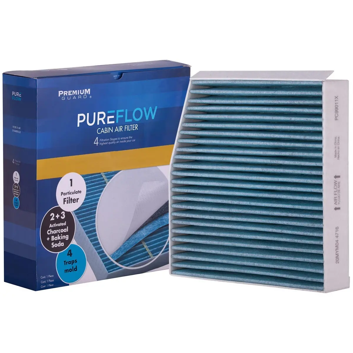 Pureflow 2015 Mercedes-Benz Cla45 Amg Cabin Air Filter With Antibacterial Technology, Pc99011x 2