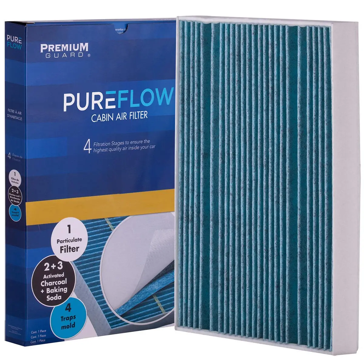 Pureflow 2022 Thor Motor Coach Chateau Sprinter Cabin Air Filter With Antibacterial Technology, Pc99348x 2