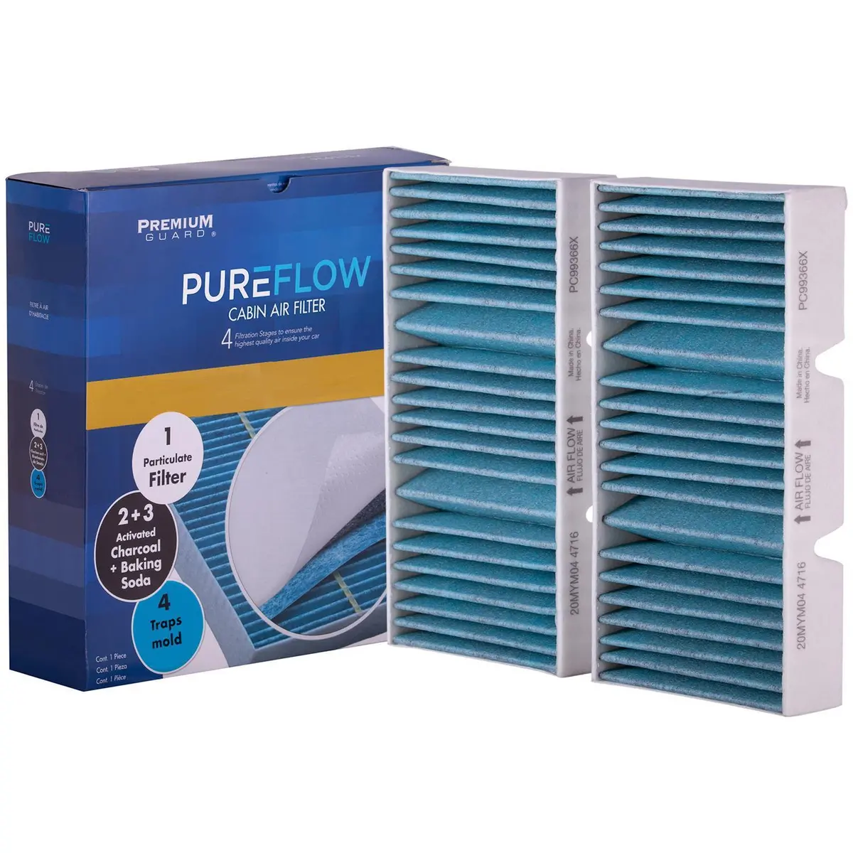 Pureflow 2017 Mercedes-Benz Gls550 Cabin Air Filter With Antibacterial Technology, Pc99366x 2