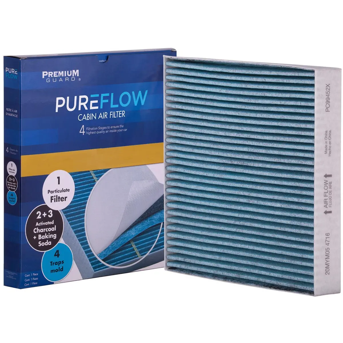 Pureflow 2015 Renault Clio Cabin Air Filter With Antibacterial Technology, Pc99452x 2
